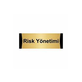 Özarslan Dizayn Risk Yönetimi 10x20 cm Altın Renk Metal Yönlendirme Levhası