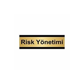 Özarslan Dizayn Risk Yönetimi 10x20 cm Altın Renk Metal Yönlendirme Levhası