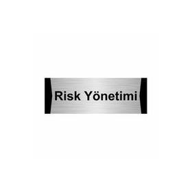 Özarslan Dizayn Risk Yönetimi 10x20 cm Gümüş Renk Metal Yönlendirme Levhası