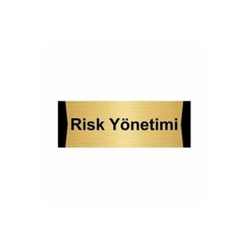 Özarslan Dizayn Risk Yönetimi 5x20 cm Altın Renk Metal Yönlendirme Levhası