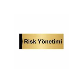 Özarslan Dizayn Risk Yönetimi 5x20 cm Altın Renk Metal Yönlendirme Levhası