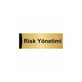 Özarslan Dizayn Risk Yönetimi 5x20 cm Altın Renk Metal Yönlendirme Levhası