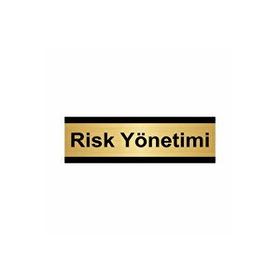 Özarslan Dizayn Risk Yönetimi 5x20 cm Altın Renk Metal Yönlendirme Levhası