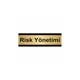 Özarslan Dizayn Risk Yönetimi 7x20 cm Altın Renk Metal Yönlendirme Levhası