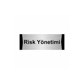 Özarslan Dizayn Risk Yönetimi 7x20 cm Gümüş Renk Metal Yönlendirme Levhası