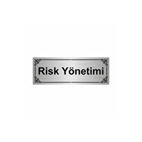 Özarslan Dizayn Risk Yönetimi 7x20 cm Gümüş Renk Metal Yönlendirme Levhası