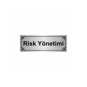 Özarslan Dizayn Risk Yönetimi 7x20 cm Gümüş Renk Metal Yönlendirme Levhası