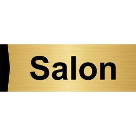 Özarslan Dizayn Salon 10x20 cm Altın Renk Metal Yönlendirme Levhası