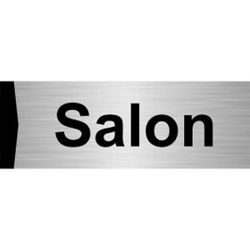 Özarslan Dizayn Salon 10x20 cm Gümüş Renk Metal Yönlendirme Levhası