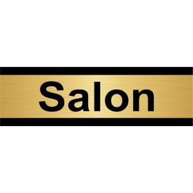 Özarslan Dizayn Salon 5x20 cm Altın Renk Metal Yönlendirme Levhası