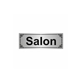 Özarslan Dizayn Salon 7x20 cm Gümüş Renk Metal Yönlendirme Levhası