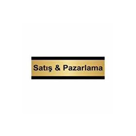 Özarslan Dizayn Satış ve pazarlama 5x20 cm Altın Renk Metal Yönlendirme Levhası