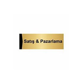 Özarslan Dizayn Satış ve pazarlama 5x20 cm Altın Renk Metal Yönlendirme Levhası