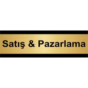Özarslan Dizayn Satış ve pazarlama 5x20 cm Altın Renk Metal Yönlendirme Levhası