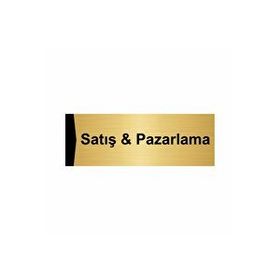 Özarslan Dizayn Satış ve Pazarlama 7x20 cm Altın Renk Metal Yönlendirme Levhası