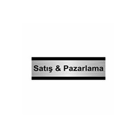 Özarslan Dizayn Satış ve Pazarlama 7x20 cm Gümüş Renk Metal Yönlendirme Levhası