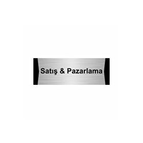 Özarslan Dizayn Satış ve Pazarlama 7x20 cm Gümüş Renk Metal Yönlendirme Levhası
