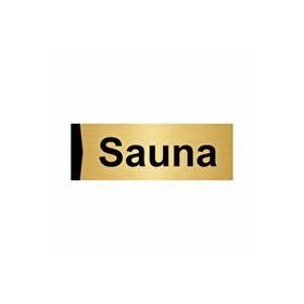 Özarslan Dizayn Sauna 10x20 cm Altın Renk Metal Yönlendirme Levhası