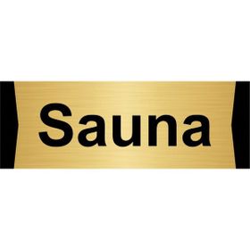 Özarslan Dizayn Sauna 10x20 cm Altın Renk Metal Yönlendirme Levhası
