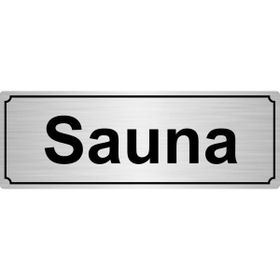 Özarslan Dizayn Sauna 10x20 cm Gümüş Renk Metal Yönlendirme Levhası
