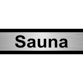 Özarslan Dizayn Sauna 5x20 cm Gümüş Renk Metal Yönlendirme Levhası