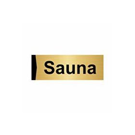 Özarslan Dizayn Sauna 7x20 cm Altın Renk Metal Yönlendirme Levhası