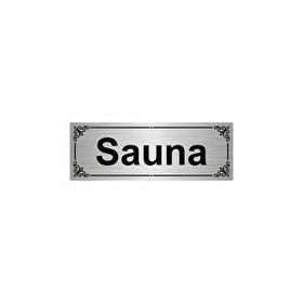 Özarslan Dizayn Sauna 7x20 cm Gümüş Renk Metal Yönlendirme Levhası