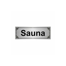 Özarslan Dizayn Sauna 7x20 cm Gümüş Renk Metal Yönlendirme Levhası