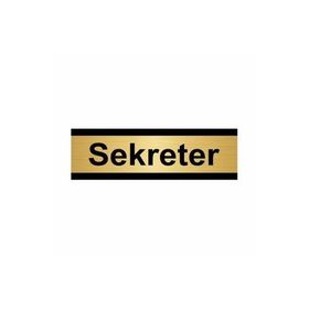 Özarslan Dizayn Sekreter 10x20 cm Altın Renk Metal Yönlendirme Levhası