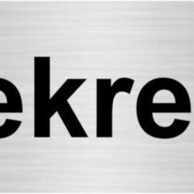 Özarslan Dizayn Sekreter 10x20 cm Gümüş Renk Metal Yönlendirme Levhası