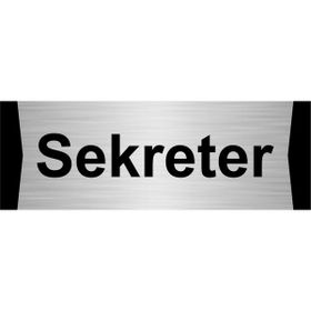 Özarslan Dizayn Sekreter 10x20 cm Gümüş Renk Metal Yönlendirme Levhası