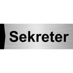 Özarslan Dizayn Sekreter 10x20 cm Gümüş Renk Metal Yönlendirme Levhası