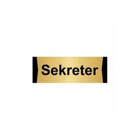 Özarslan Dizayn Sekreter 5x20 cm Altın Renk Metal Yönlendirme Levhası
