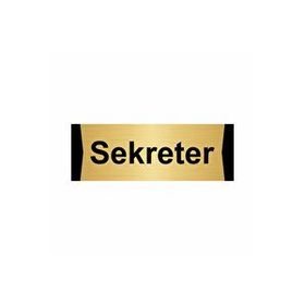 Özarslan Dizayn Sekreter 5x20 cm Altın Renk Metal Yönlendirme Levhası
