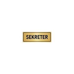Özarslan Dizayn Sekreter 5x20 cm Altın Renk Metal Yönlendirme Levhası