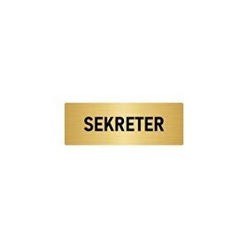 Özarslan Dizayn Sekreter 5x20 cm Altın Renk Metal Yönlendirme Levhası