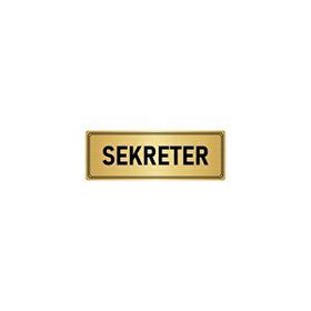 Özarslan Dizayn Sekreter 5x20 cm Altın Renk Metal Yönlendirme Levhası