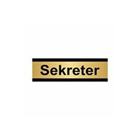 Özarslan Dizayn Sekreter 5x20 cm Altın Renk Metal Yönlendirme Levhası