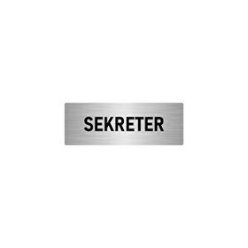 Özarslan Dizayn Sekreter 5x20 cm Gümüş Renk Metal Yönlendirme Levhası