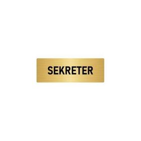 Özarslan Dizayn Sekreter 7x20 cm Altın Renk Metal Yönlendirme Levhası