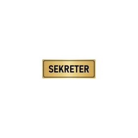 Özarslan Dizayn Sekreter 7x20 cm Altın Renk Metal Yönlendirme Levhası