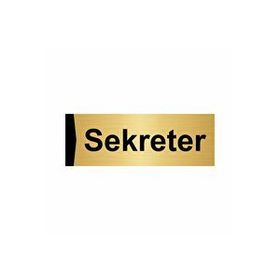Özarslan Dizayn Sekreter 7x20 cm Altın Renk Metal Yönlendirme Levhası
