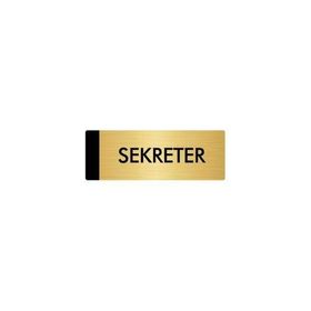 Özarslan Dizayn Sekreter 7x20 cm Altın Renk Metal Yönlendirme Levhası