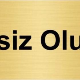 Özarslan Dizayn Sessiz Olunuz 7x20 cm Altın Renk Metal Yönlendirme Levhası