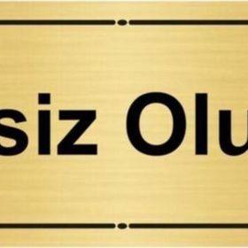 Özarslan Dizayn Sessiz Olunuz 7x20 cm Altın Renk Metal Yönlendirme Levhası