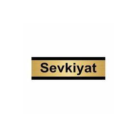 Özarslan Dizayn Sevkiyat 10x20 cm Altın Renk Metal Yönlendirme Levhası