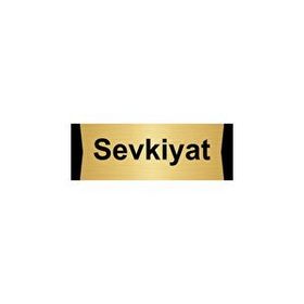 Özarslan Dizayn Sevkiyat 10x20 cm Altın Renk Metal Yönlendirme Levhası