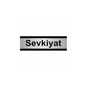 Özarslan Dizayn Sevkiyat 10x20 cm Gümüş Renk Metal Yönlendirme Levhası