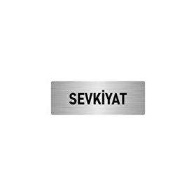 Özarslan Dizayn Sevkiyat 10x20 cm Gümüş Renk Metal Yönlendirme Levhası