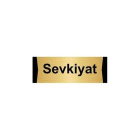 Özarslan Dizayn Sevkiyat 5x20 cm Altın Renk Metal Yönlendirme Levhası